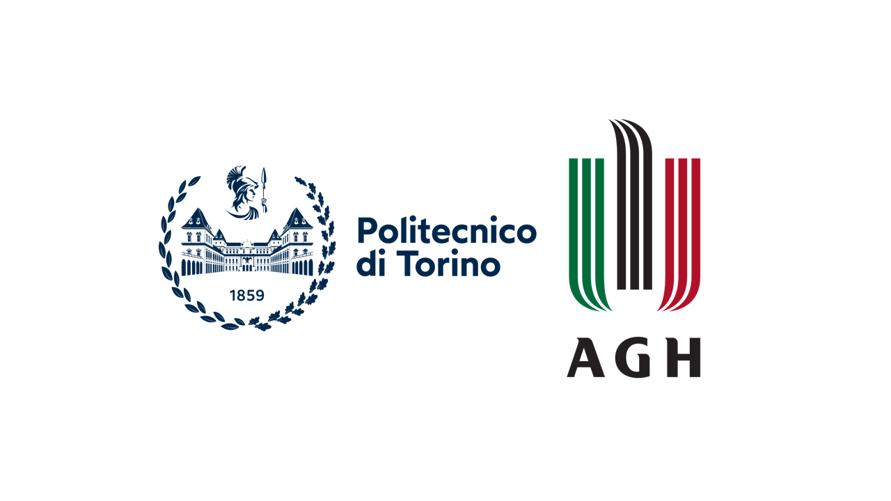 Politecnico di Torino and AGH UST logos
